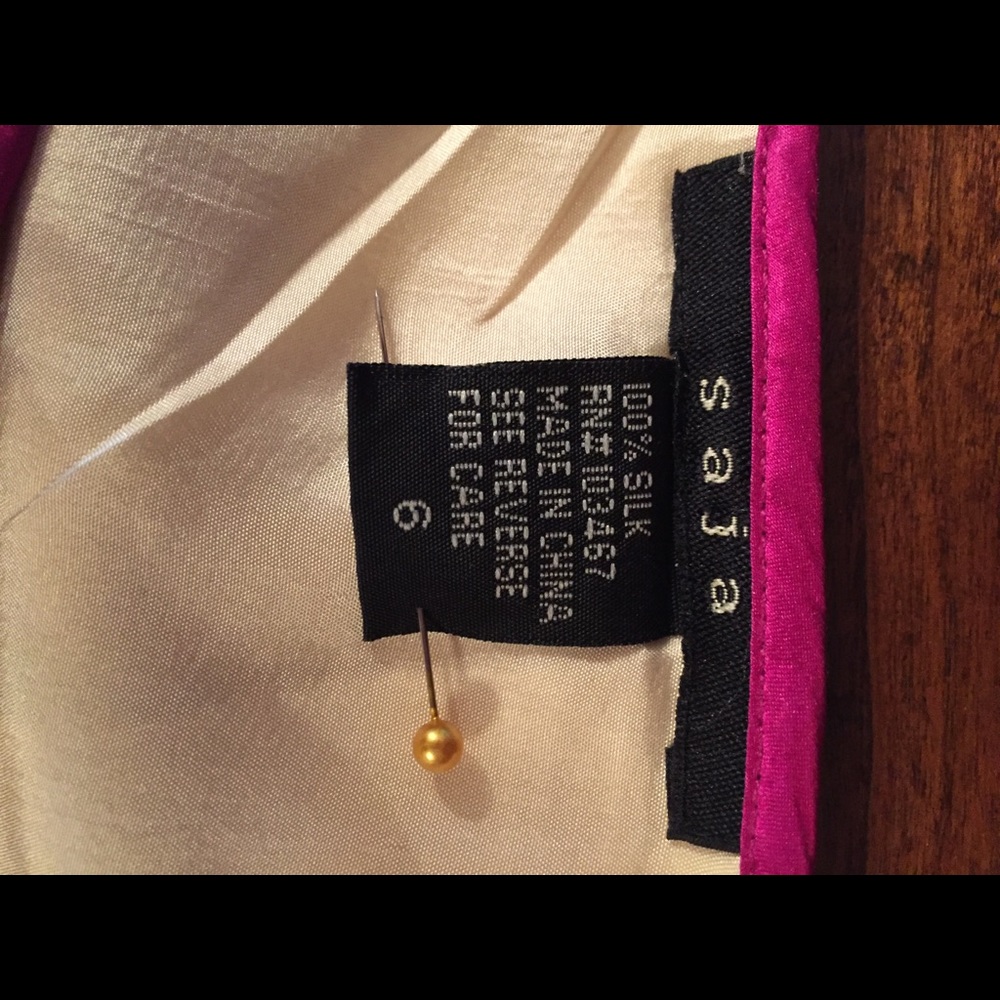 Anthropologie Saja Painterly Floral Silk Skirt - Picture 6 of 6